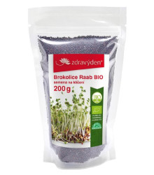 BIO Brokolice Raab - Brassica rapa cymosa - bio semena na klíčení - 200 g