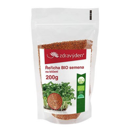 BIO Řeřicha - Lepidium sativum - bio semena na klíčení - 200 g