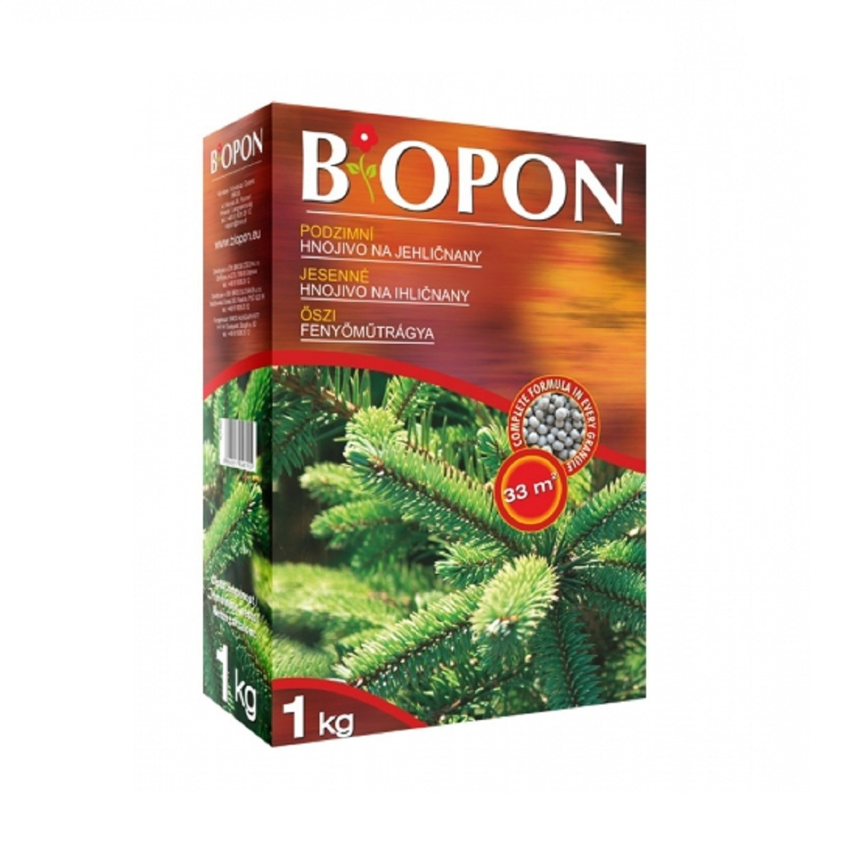 Hnojivo na jehličnany - BoPon - hnojivo - 1 kg